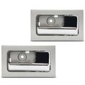 2 Pcs Platinum Chrome Interior Door Handle for 2010 Ford F-150