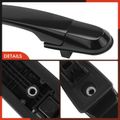 Rear Driver Black Exterior Door Handle without Keyhole for 2009 Hyundai Tucson