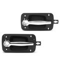 2 Pcs Front Black Exterior Door Handle with Keyhole for 2011 International Harvester ProStar