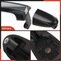 Front Passenger or Rear Black Exterior Door Handle without Keyhole for Hyundai Santa Fe 2007-2012