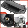 Smooth Black Tailgate Latch Handle with Bezel for 2005 Toyota Tundra