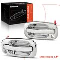 2 Pcs Front Chrome Exterior Door Handle for 2000-2006 Chevrolet Suburban 1500