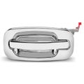 Rear Driver Chrome Exterior Door Handle without Keyhole for 2000 GMC Yukon