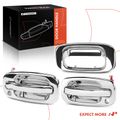 3 Pcs Front & Tailgate Chrome Exterior Door Handle for 2003 Chevrolet Silverado 1500 HD