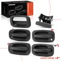 6 Pcs Door & Tailgate Textured Black Exterior Door Handle for 2005 GMC Sierra 1500