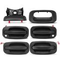 6 Pcs Door & Tailgate Textured Black Exterior Door Handle for 2005 GMC Sierra 1500