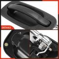 2 Pcs Rear Textured Black Rear Exterior Door Handle for Chevy Silverado 1500 GMC