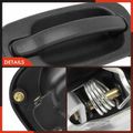 2 Pcs Rear Textured Black Rear Exterior Door Handle for Chevy Silverado 1500 GMC