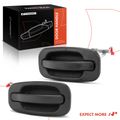 2 Pcs Rear Textured Black Rear Exterior Door Handle for Chevy Silverado 1500 GMC