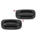 2 Pcs Rear Textured Black Rear Exterior Door Handle for Chevy Silverado 1500 GMC