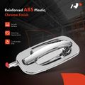 Rear Passenger Chrome Exterior Door Handle without Keyhole for Chevy Silverado 1500 GMC Sierra