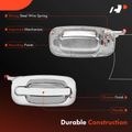 Rear Passenger Chrome Exterior Door Handle without Keyhole for 2006 Cadillac Escalade ESV