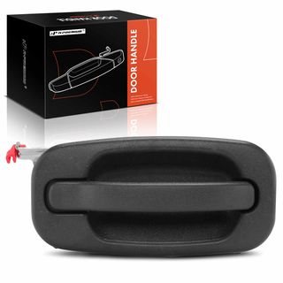 Rear Right Textured Black Exterior Door Handle for Chevy Silverado 1500 GMC