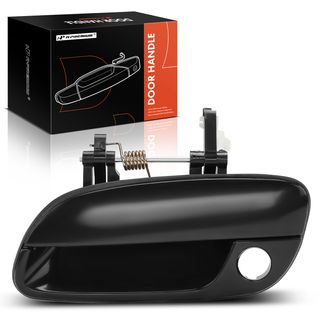 Front Driver Smooth Black Exterior Door Handle with Keyhole for Hyundai Elantra 2001-2006