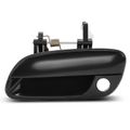 Front Driver Smooth Black Exterior Door Handle with Keyhole for 2006 Hyundai Elantra