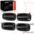 4 Pcs Front & Rear Textured Black Exterior Door Handle for 2005 Chevrolet Avalanche 1500