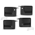 4 Pcs Front & Rear Textured Black Exterior Door Handle for Ford F-250 350