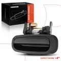 Rear Left Smooth Black Exterior Door Handle for 1998 Chevrolet Prizm