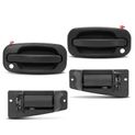 4 Pcs Front & Rear Textured Black Exterior Door Handle for Chevy GMC