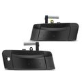 2 Pcs Front Smooth Black Exterior Door Handle for 2006 Nissan 350Z