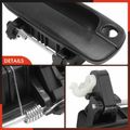 Front Passenger Textured Black Exterior Door Handle with Keyhole for 2004 Hyundai Accent