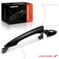 Front Driver Black Exterior Door Handle with Keyhole for 2011 Hyundai Sonata