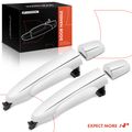 2 Pcs Rear Chrome Exterior Door Handle for 2015 Kia Sorento