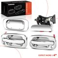 3 Pcs Front Door & Rear Tailgate Chrome Exterior Door Handle for 2006 GMC Sierra 1500 HD