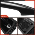 Rear Driver Black Exterior Door Handle without Keyhole for 2014 Hyundai Accent