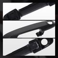 Front Driver or Passenger Smooth Black Exterior Door Handle & Cover with Keyhole for 2010 Kia Forte