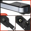 4 Pcs Front & Rear Black & Chrome Exterior Door Handle without Keyhole for Honda Odyssey