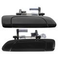 2 Pcs Rear Smooth Black Exterior Door Handle for 2003 Honda Civic