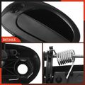 Front Passenger Black Exterior Door Handle with Keyhole for 2003 Chrysler Sebring