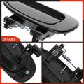 Rear Passenger Smooth Black Exterior Door Handle for Kia Sephia 98-00 Spectra