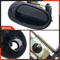 Front Passenger Smooth Black Exterior Door Handle for 2001 Pontiac Grand Am