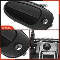 Front Driver Smooth Black Exterior Door Handle for 1999 Oldsmobile Alero