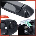 Rear Driver Smooth Black Exterior Door Handle for 2008 Dodge Ram 3500