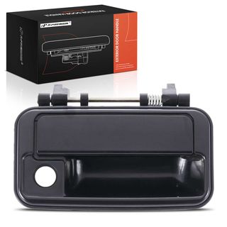 Front Passenger Black Exterior Door Handle with Keyhole for Geo Metro 90-94