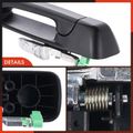 Rear Driver Textured Black Exterior Door Handle for 2010 Jeep Commander