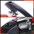 Front Driver Smooth Black Exterior Door Handle with Keyhole for 2015 Chrysler Town & Country