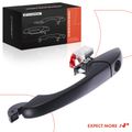 Front Driver Smooth Black Exterior Door Handle with Keyhole for 2015 Chrysler Town & Country