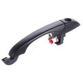 Front Driver Smooth Black Exterior Door Handle with Keyhole for 2015 Chrysler Town & Country