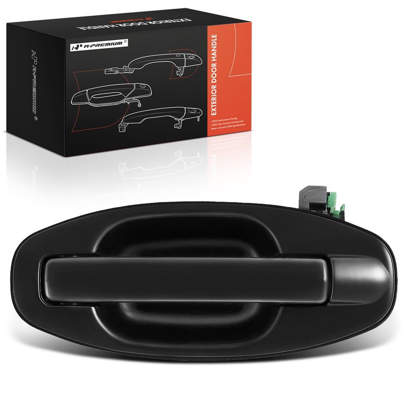 Rear Driver Black Exterior Door Handle for 2003 Hyundai Santa Fe