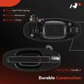 Rear Driver Black Exterior Door Handle for 2003 Hyundai Santa Fe