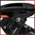 Rear Driver Black Exterior Door Handle for 2003 Hyundai Santa Fe