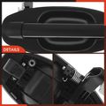 Rear Passenger Black Exterior Door Handle for 2006 Hyundai Santa Fe