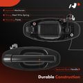 Rear Passenger Texture Black Exterior Door Handle for 2002 Hyundai Santa Fe