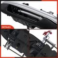 Rear Driver Chrome & Smooth Black Exterior Door Handle for Chevrolet GMC Buick