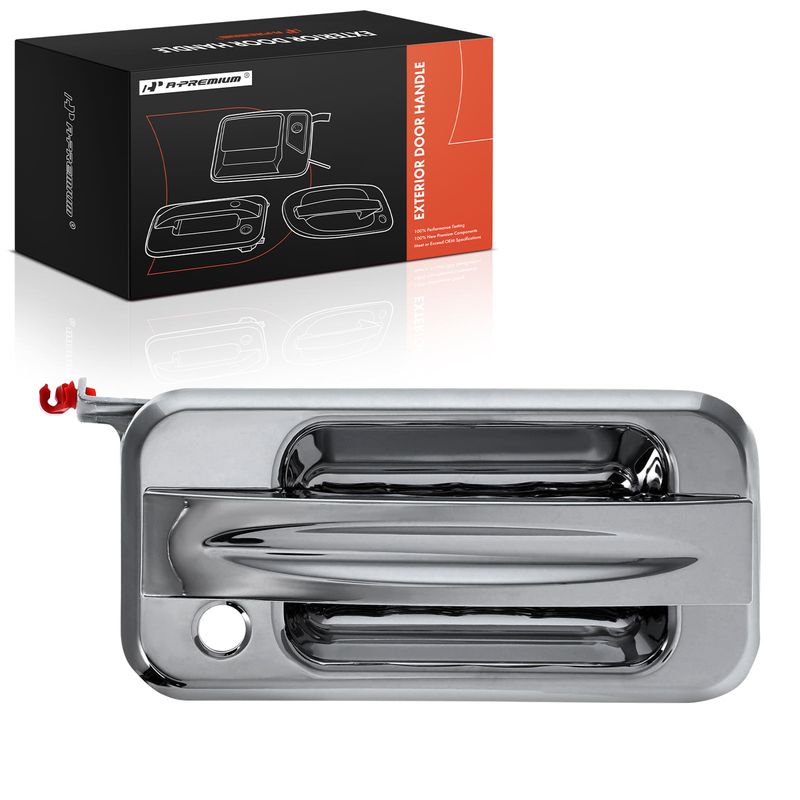 Front Passenger Chrome Exterior Door Handle with Keyhole for 2008 Hummer H2