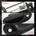 Front Driver Black Exterior Handle with keyhole for 2003 Chrysler 300M